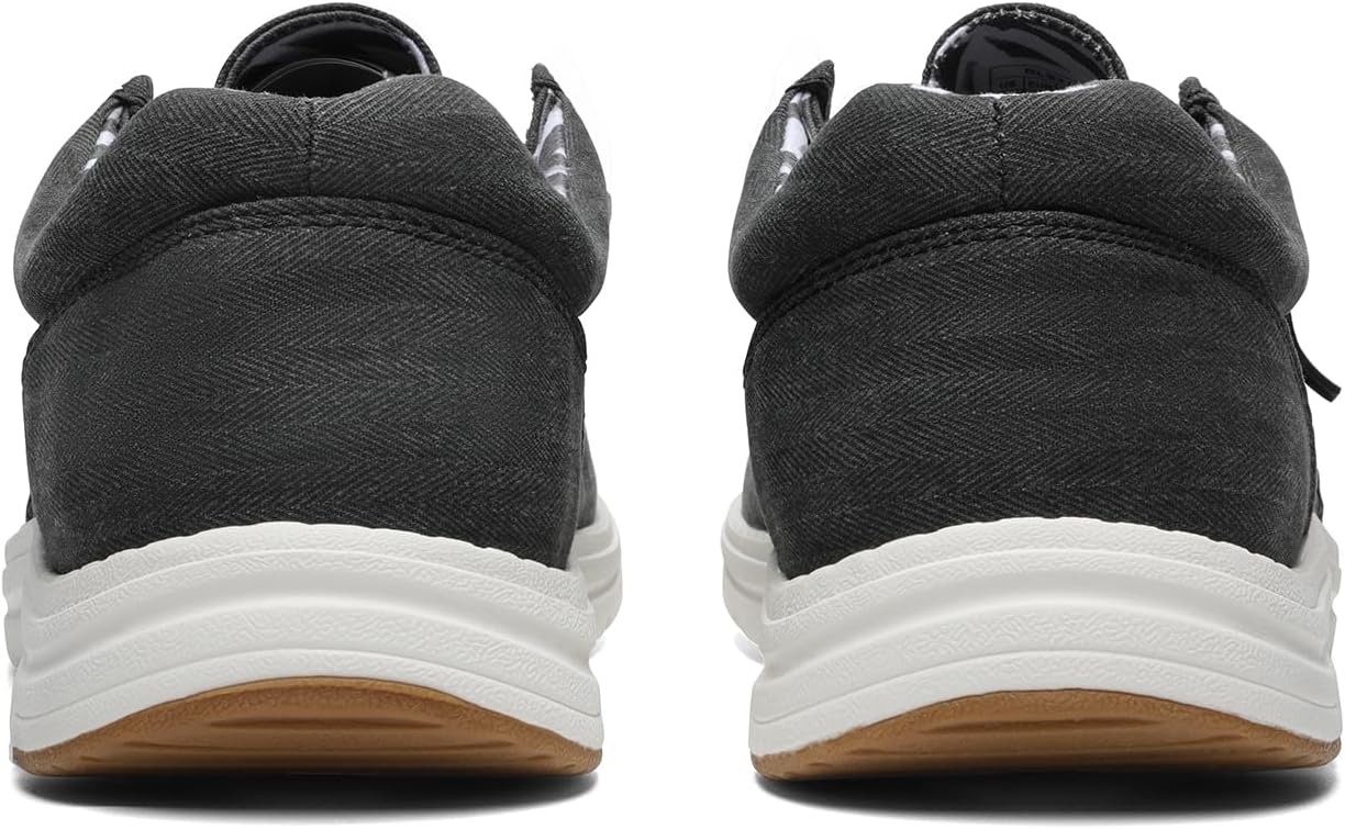 Мужские повседневные слипоны Bruno Marc с эластичной подошвой 1.0, Black-arch-support — фото 4