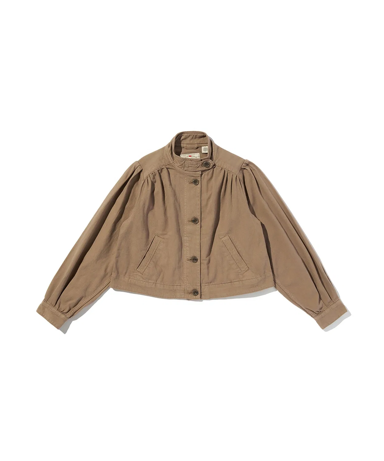 Куртка-парка Levi's Pretty Short Coat, хлопок, коричневый — фото 3