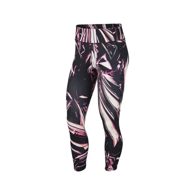 

Женские йога-штаны Black Purple Nike, черный/фиолетовый