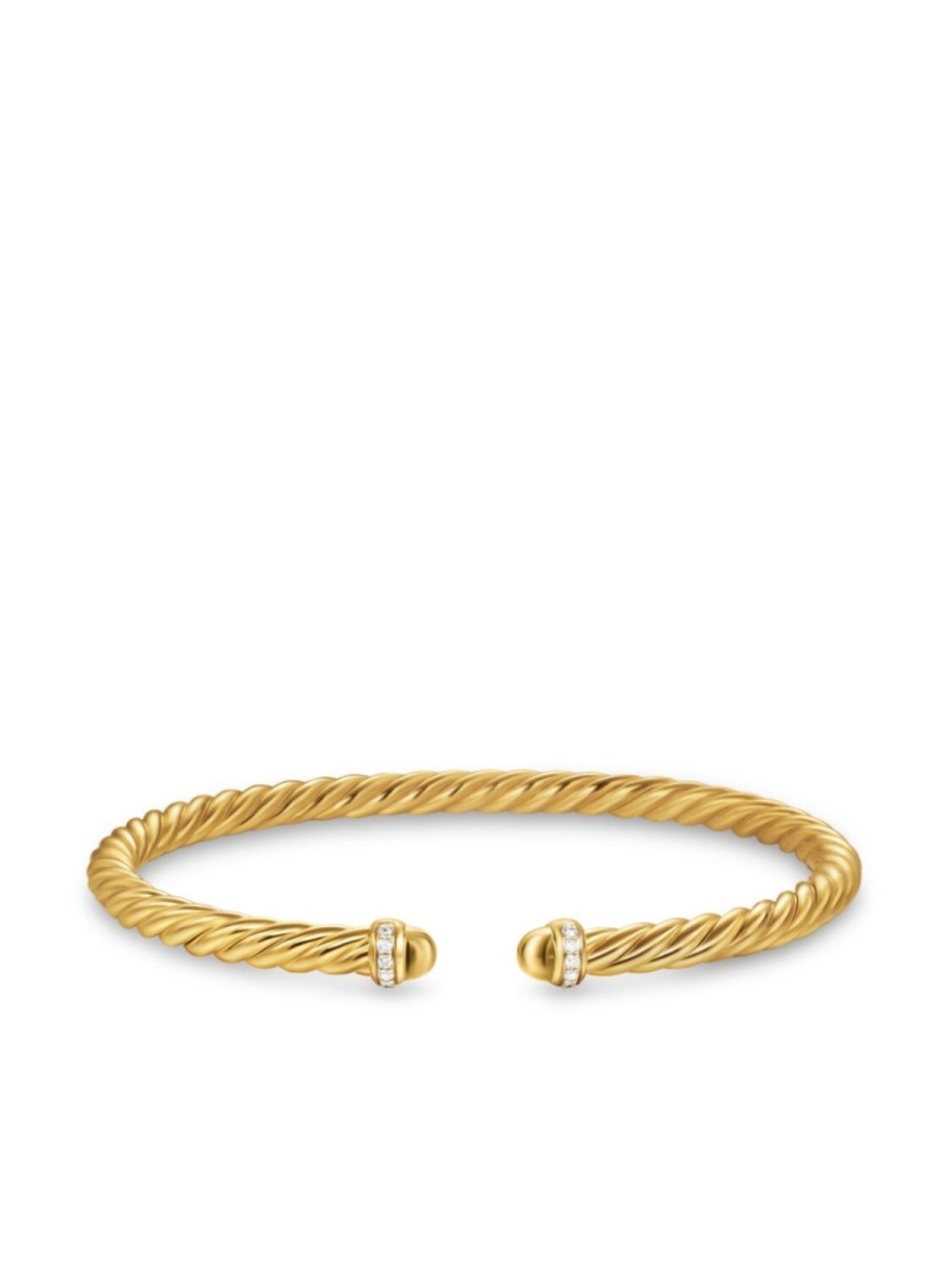 

Браслет Cablespira с бриллиантами из желтого золота 18 карат David Yurman, золотой