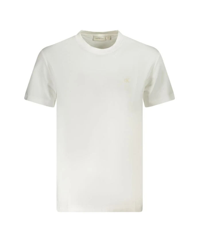 

Белая хлопковая футболка Calvin Klein, белый