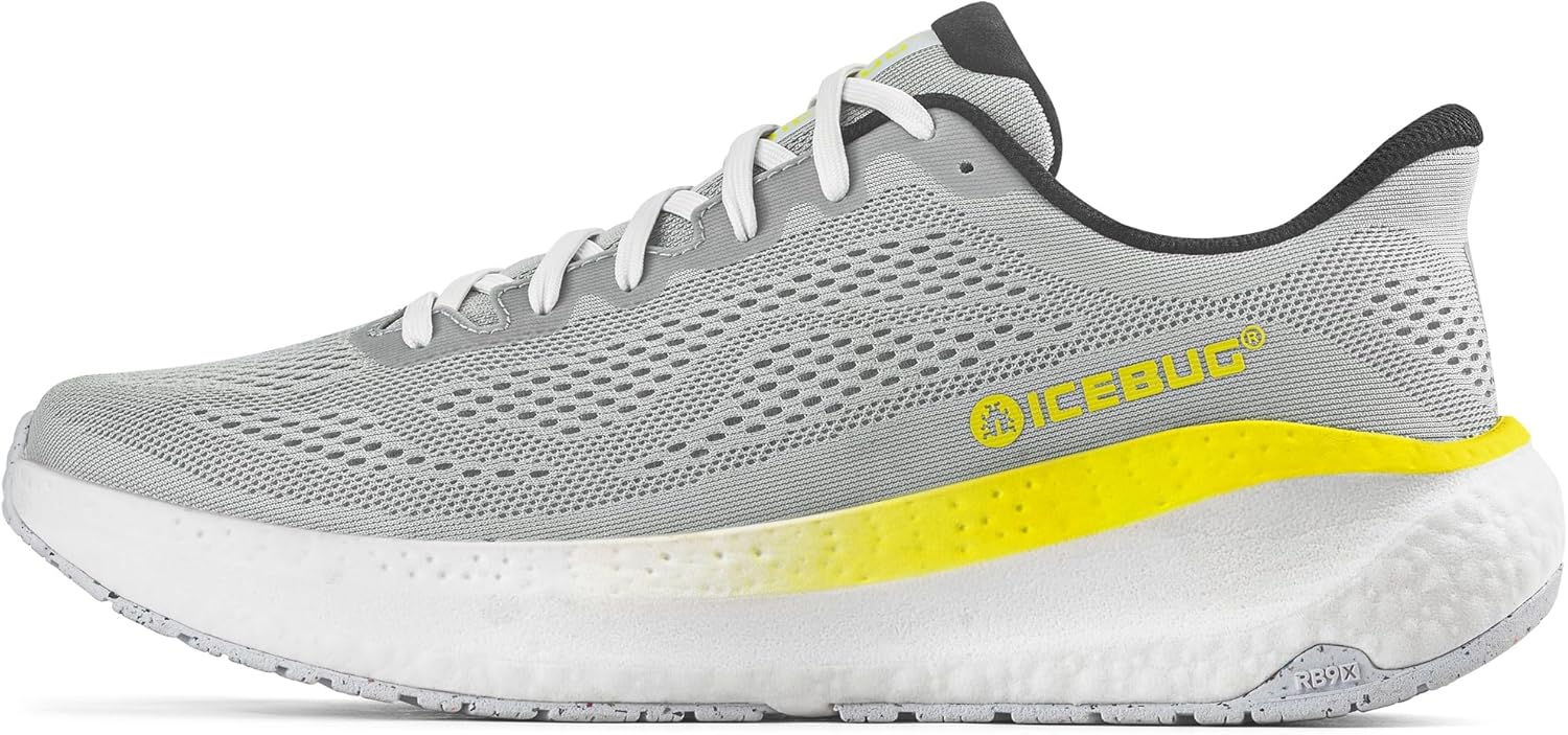 

Мужские кроссовки для бега по дорогам Icebug Aura RB9X с подошвой для сцепления, светло-серый
