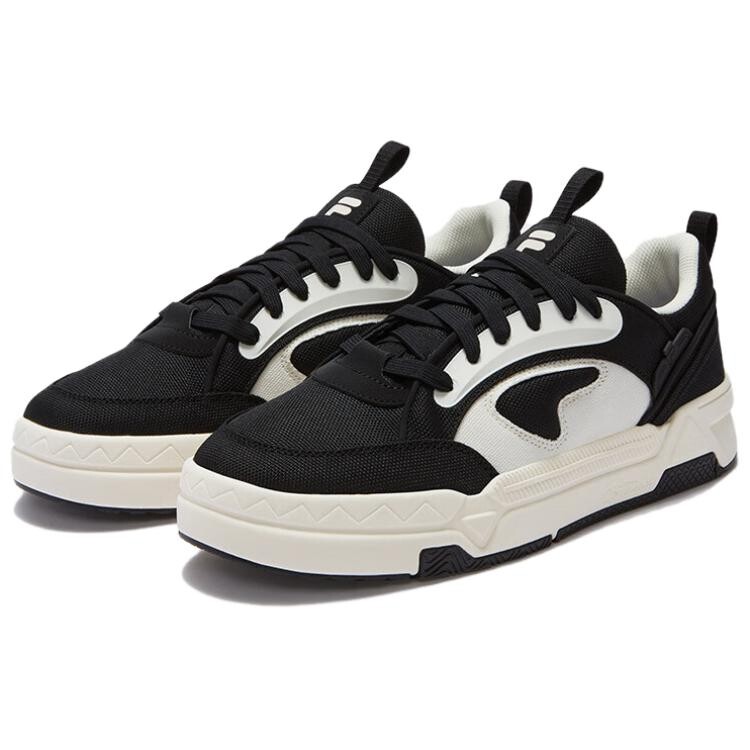 Кроссовки FILA FUSION BANK DX Skateboarding Shoes Men Low-top Black/White, черный/белый — фото 2