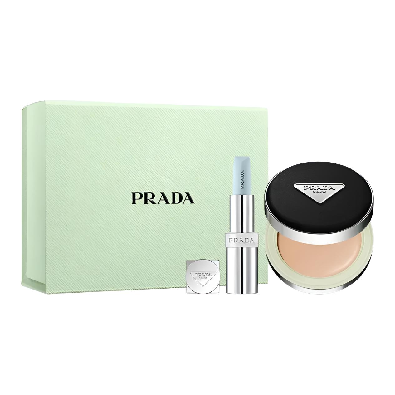 

Набор для макияжа помада 3,8 г + нейлоновый эйр-кушн 12 г натуральный тон PRADA