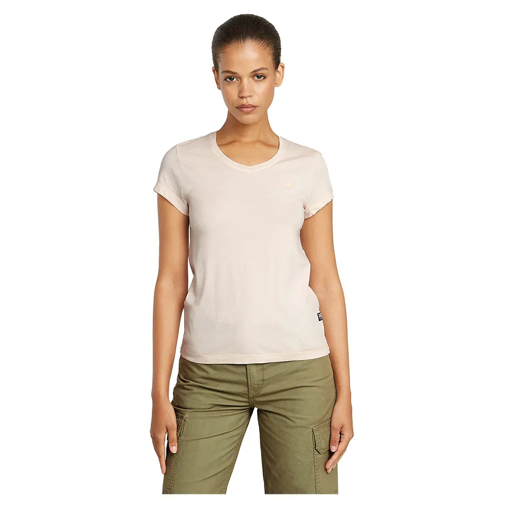 

Футболка G-Star Overdyed Eyben Slim 2.0 short sleeve v neck, бежевый
