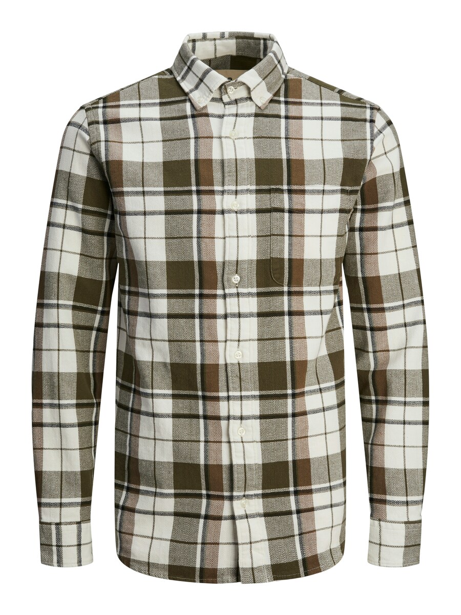 

Рубашка на пуговицах Comfort fit JACK & JONES JJBrook, оливковый