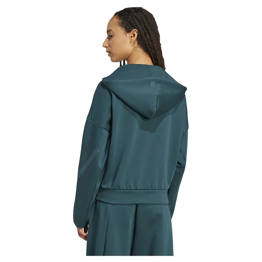 Толстовка adidas Z.N.E full zip, зеленый — фото 2