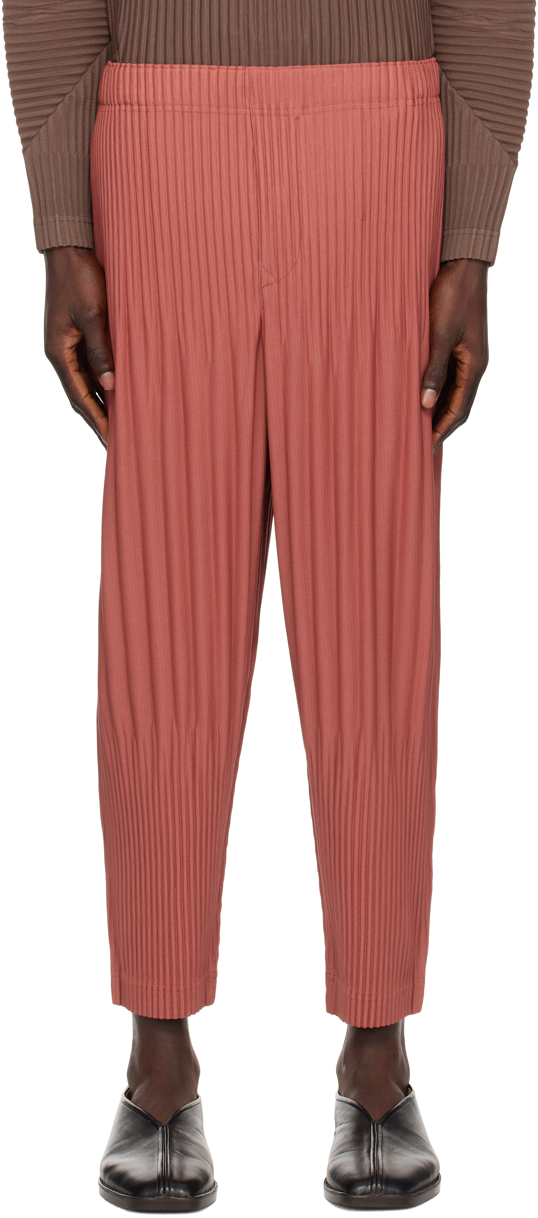

Брюки Red Ronan Bouroullec Edition RB_Color Palette 2 HOMME PLISSe ISSEY MIYAKE, Rost red