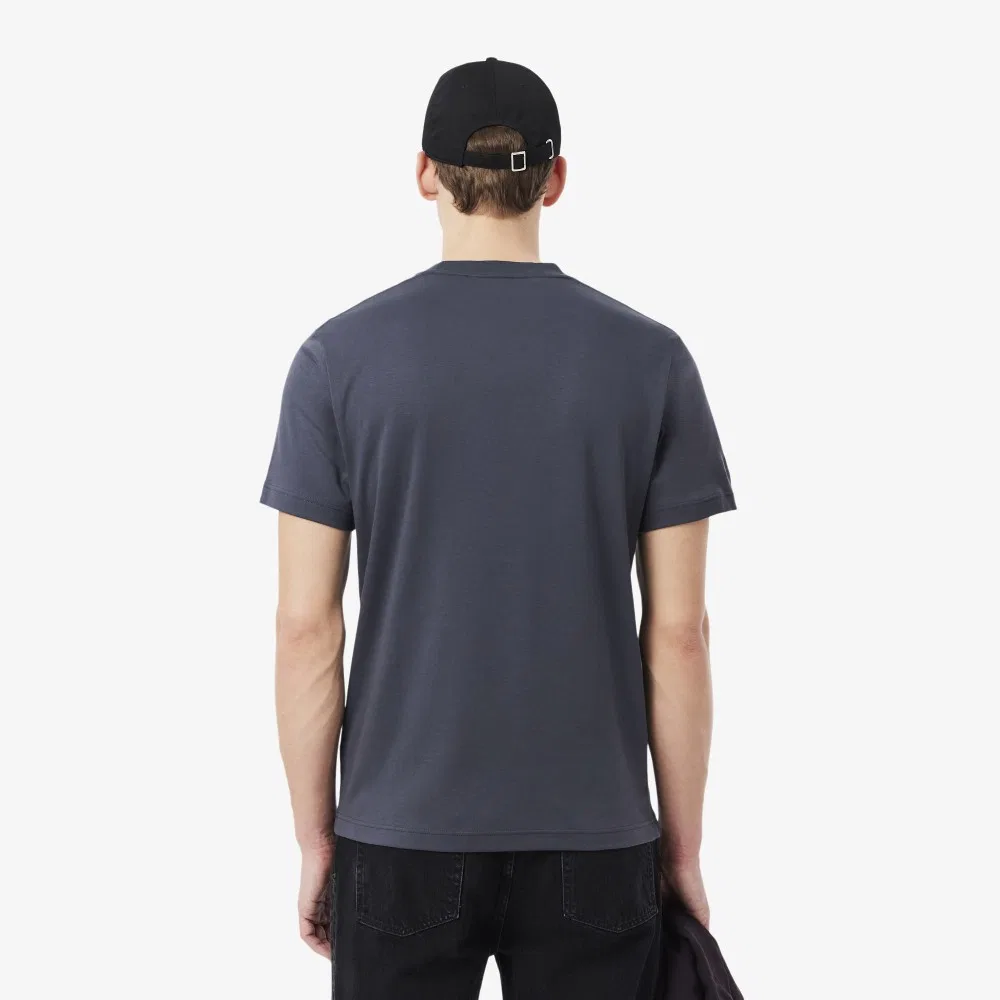 Мужская футболка Lacoste Paris Pack интерлок, темно-серый — фото 3
