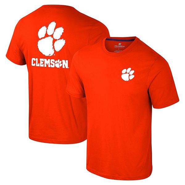 

Мужская футболка orange clemson tigers logo lockup 2-hit active blend Colosseum