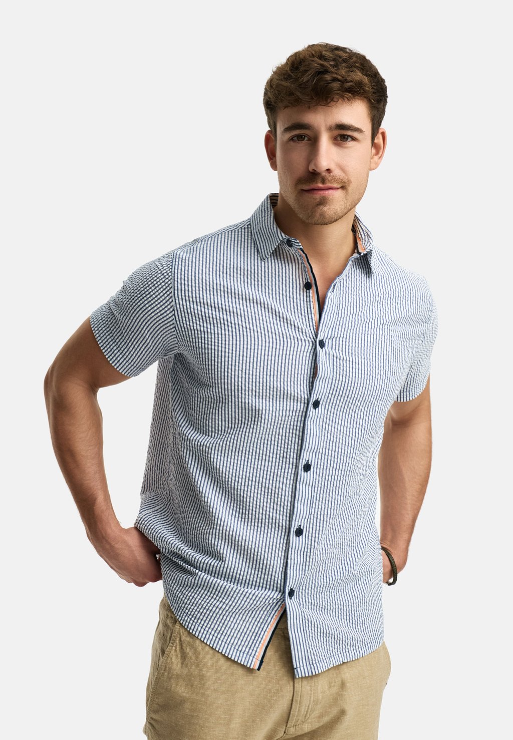 

Рубашка KURZARM INDICODE JEANS, светло-голубой
