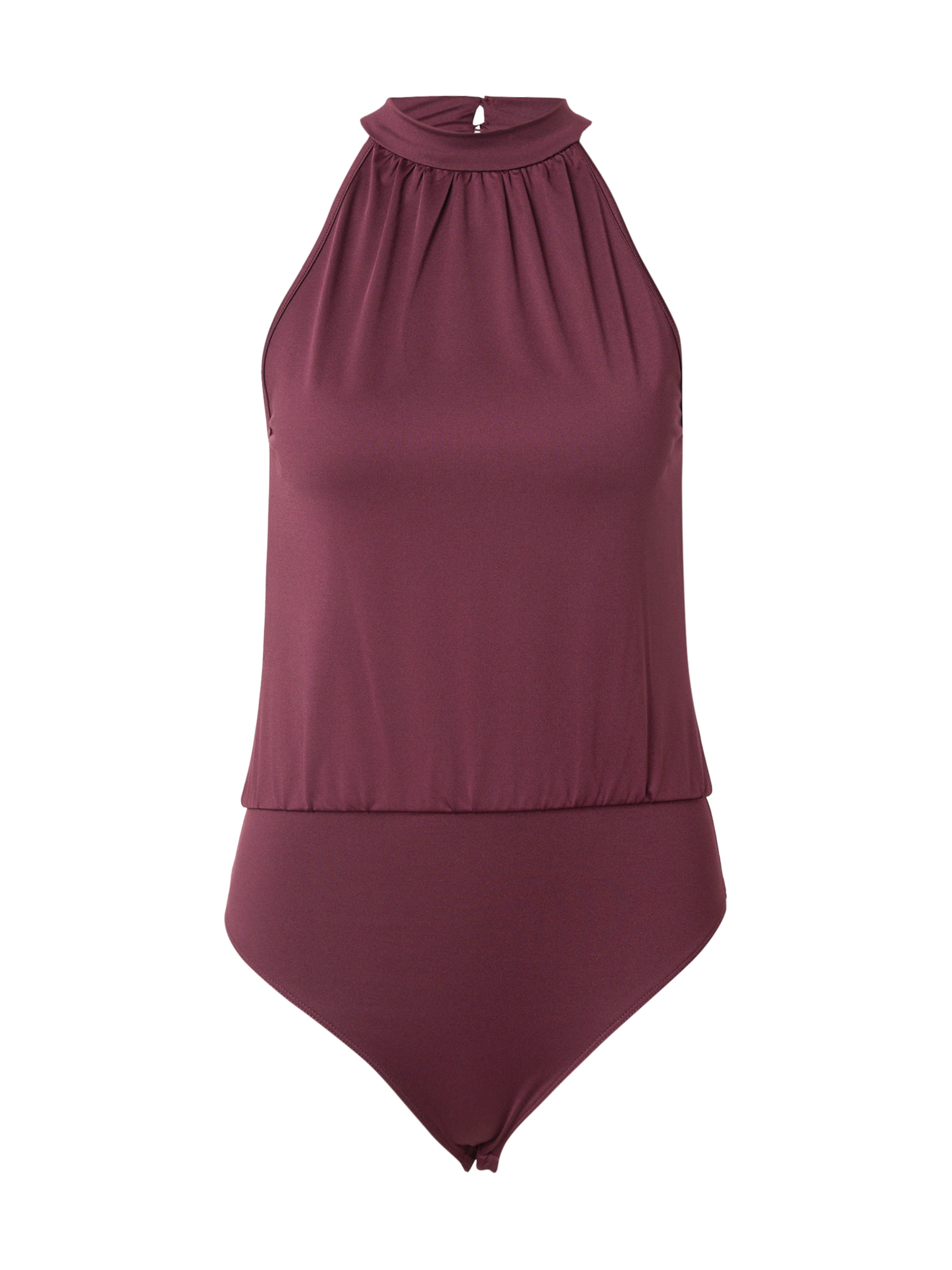 

ABOUT YOU Боди-рубашка 'Eve' в цвете бордо