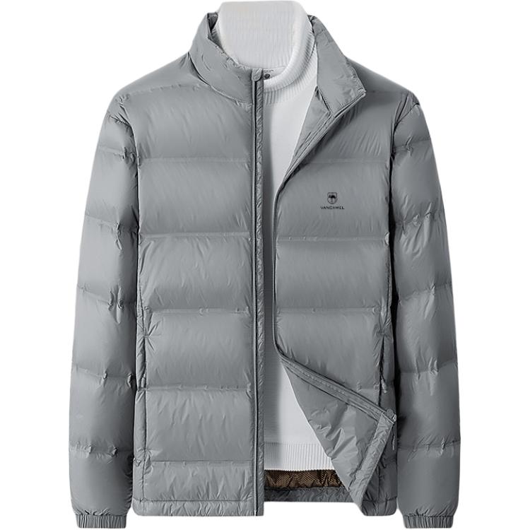 

Пуховик Unisex Stand Collar Moderate VanCamel, серый