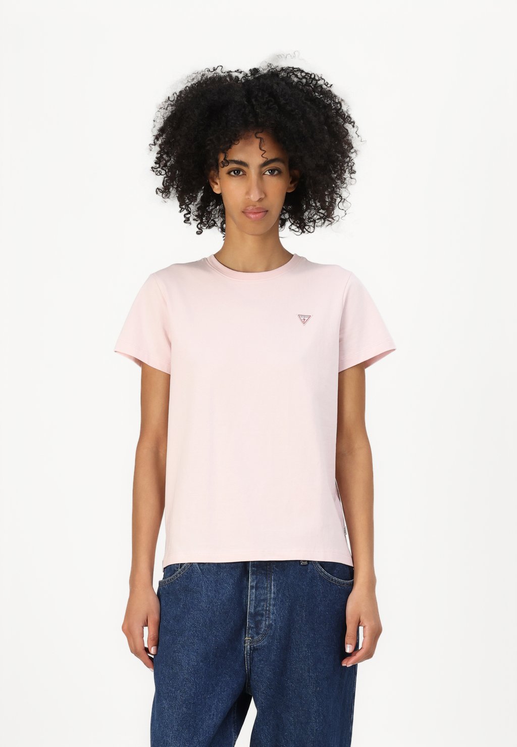 

Базовая футболка Guess Jeans, розовый
