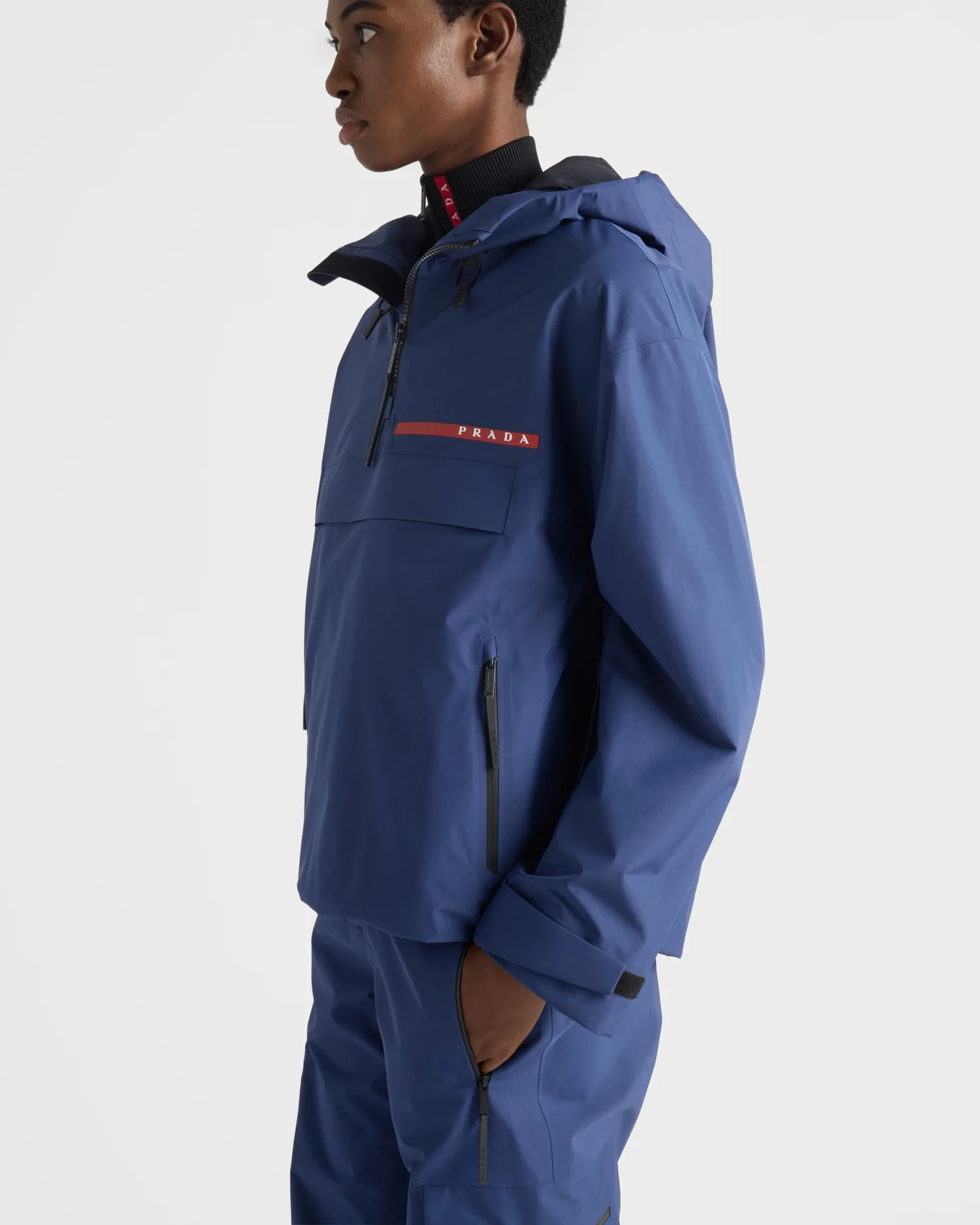 Блузон из ткани Extreme-Tex Prada, синий — фото 4