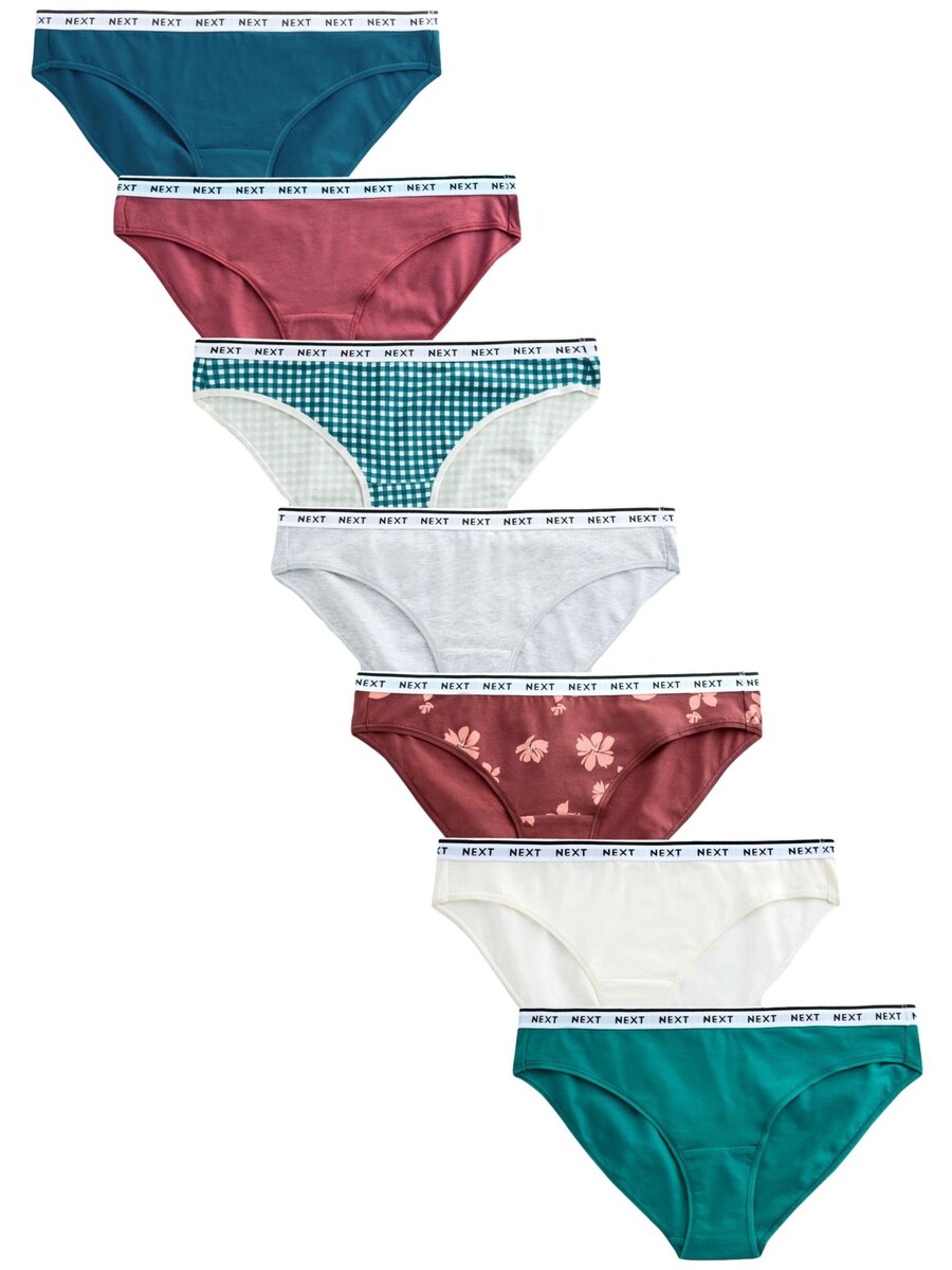 

Трусики Next, цвет Cyan blue/mottled grey/Emerald/Burgundy/Wine red/White
