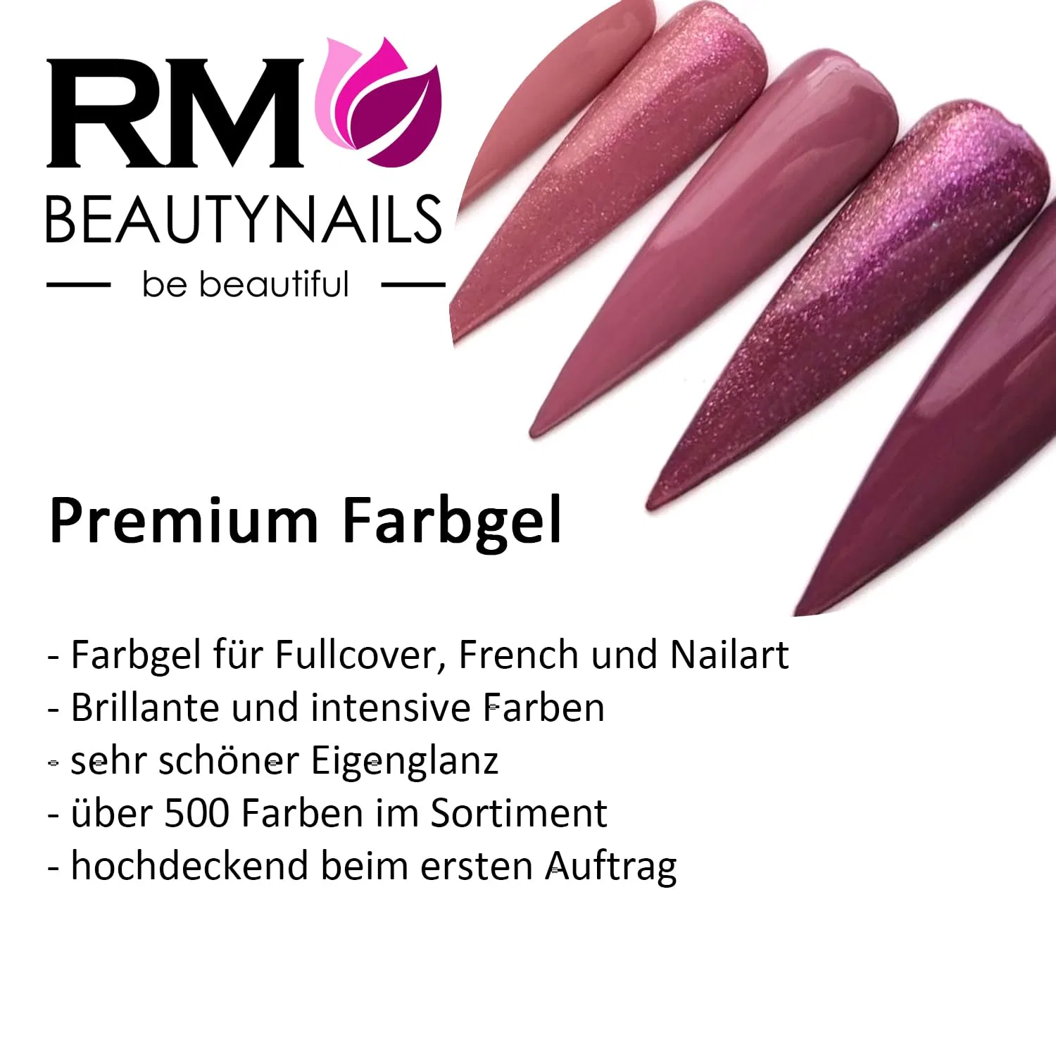Черный УФ-гель для ногтей RM Beautynails без липкого слоя (5 мл) Rm Beautynails, Blackhole — фото 4