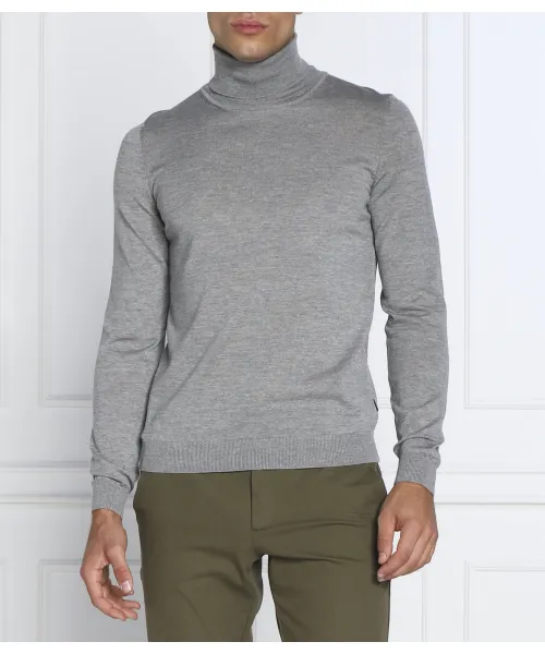 

Шерстяная водолазка musso-p Slim fit Boss, серый