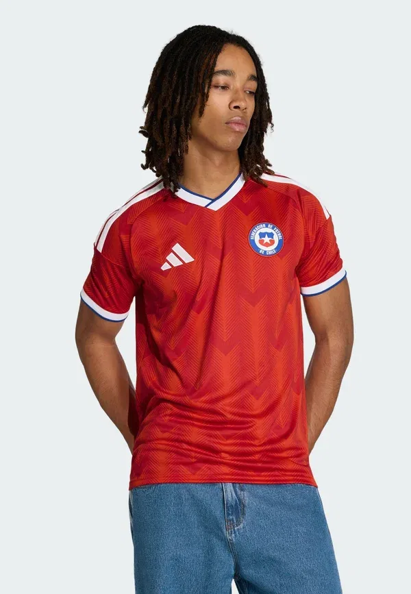 Футболка Chile 26 home national team wear Adidas Performance, активный красный