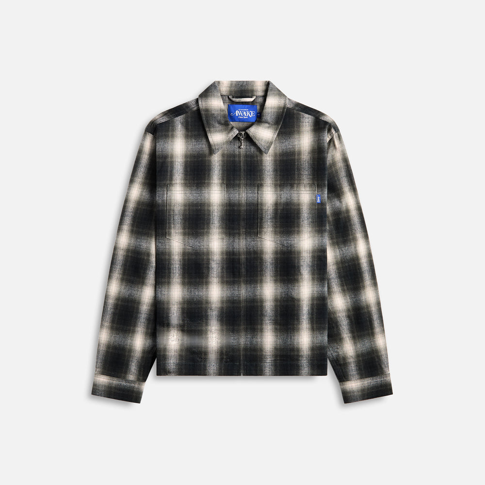 

Куртка Awake NY Brushed Flannel Shirt Jacket, цвет Green Multi