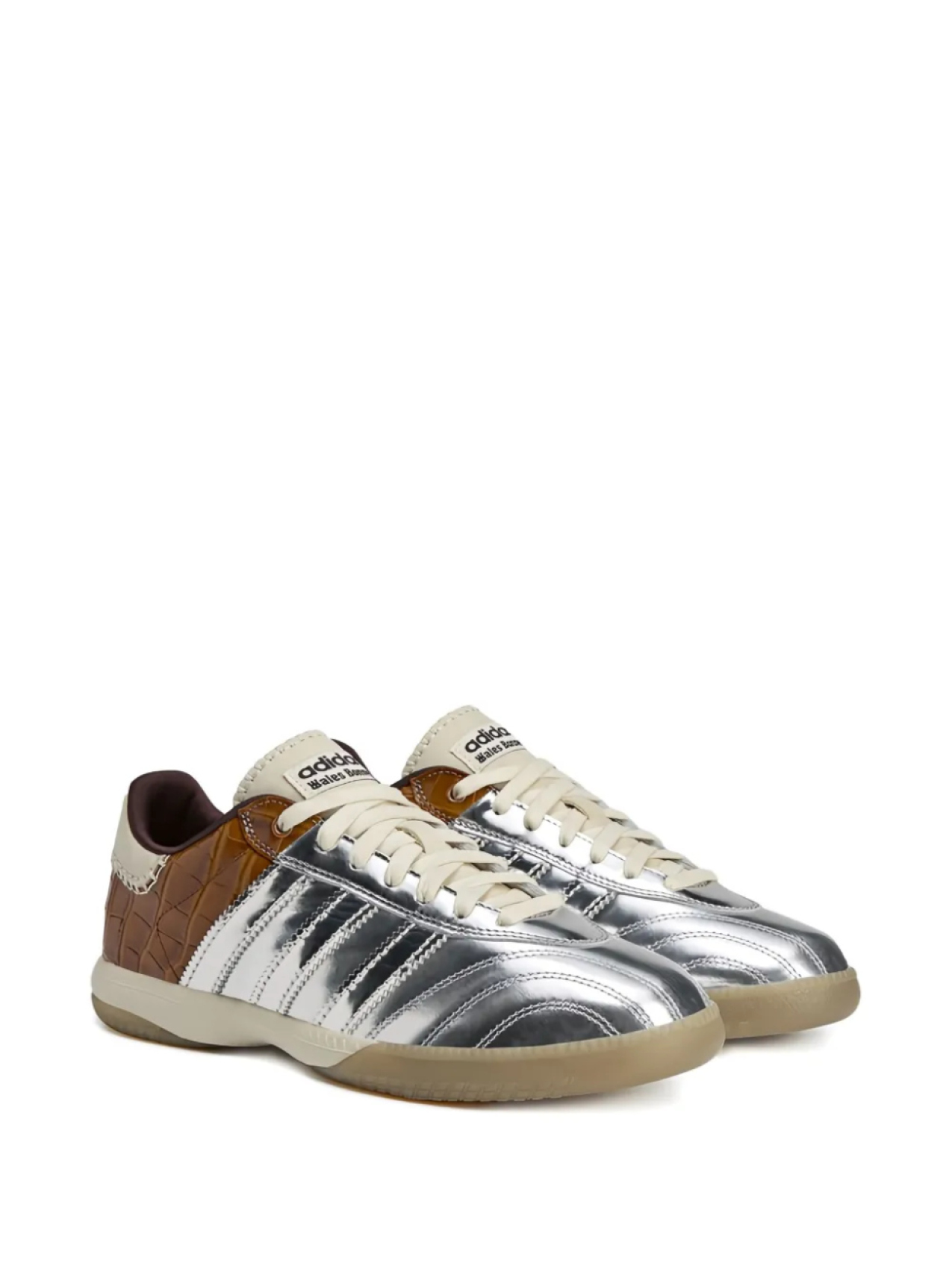 Adidas кроссовки Samba MN из коллаборации с Wales Bonner, серебряный — фото 2