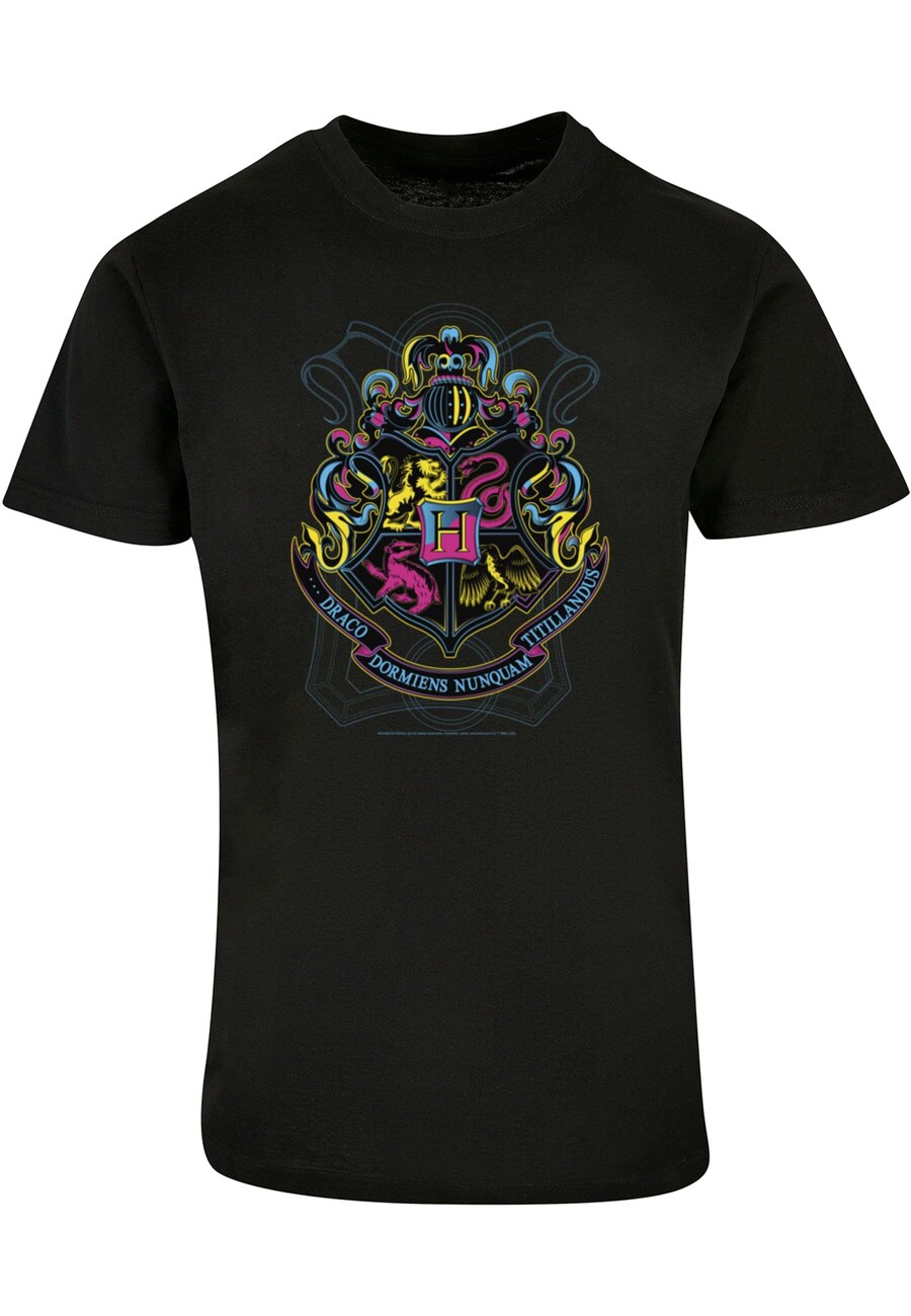 

Классическая футболка ABSOLUTE CULT Shirt Harry Potter - Neon Hogwarts, черный