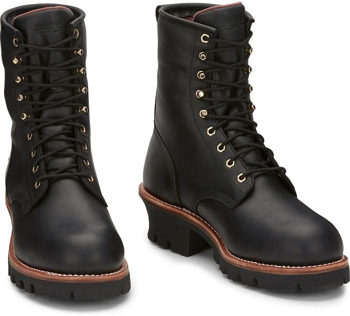 Рабочие ботинки Chippewa Paladin 20 см, водонепроницаемые, утепленные, со стальным носком, мужские, защита от поражения электрическим током, масло- и противоскользящие, черный — фото 2