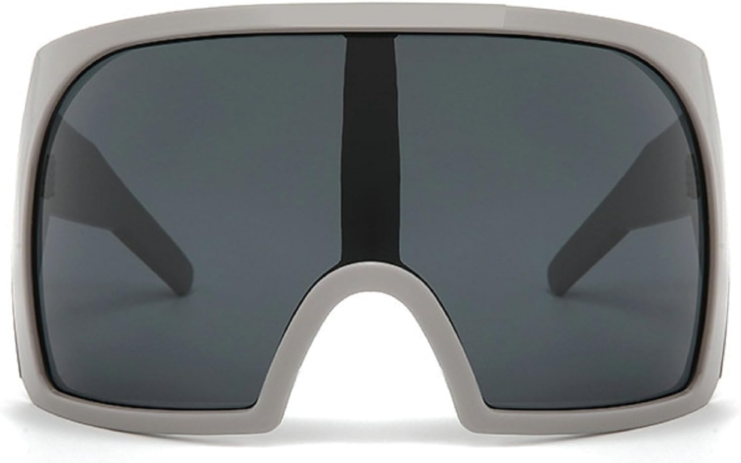 

Большие спортивные солнцезащитные очки в стиле Y2k для женщин и мужчин, модные солнцезащитные очки-щитки, цельные солнцезащитные очки, большие солнцезащитные очки mincl, Gray