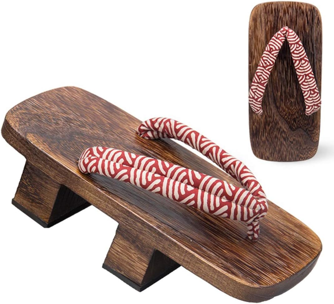 

Японские традиционные сабо Ez-sofei Деревянные сандалии Гета для мужчин, красный