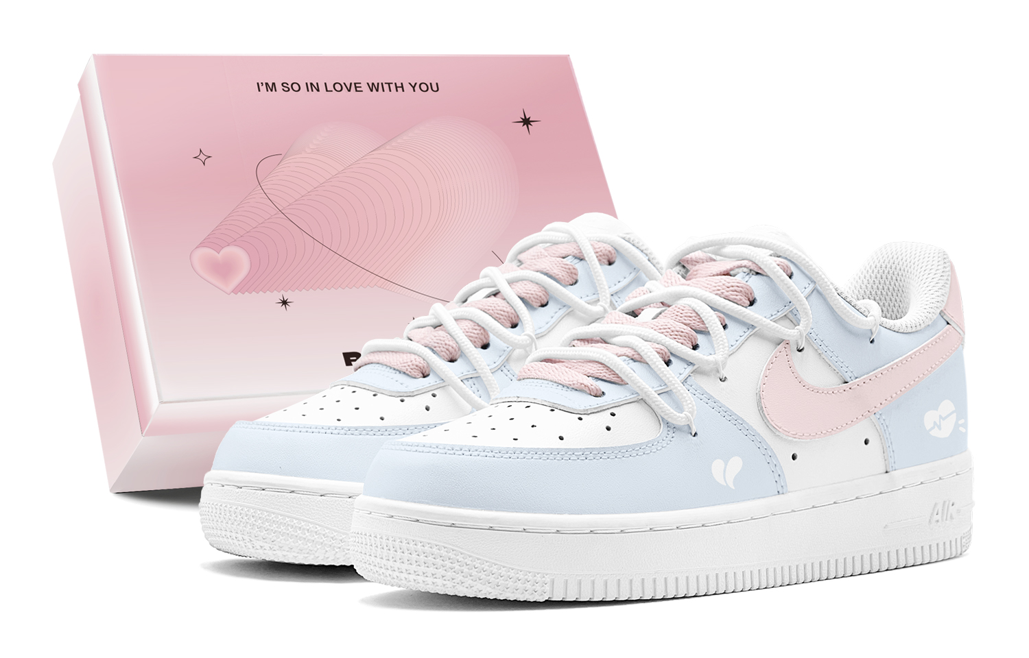 

Nike Кроссовки Air Force 1 Slip Low Top для скейтбординга, мужские, синие, белые