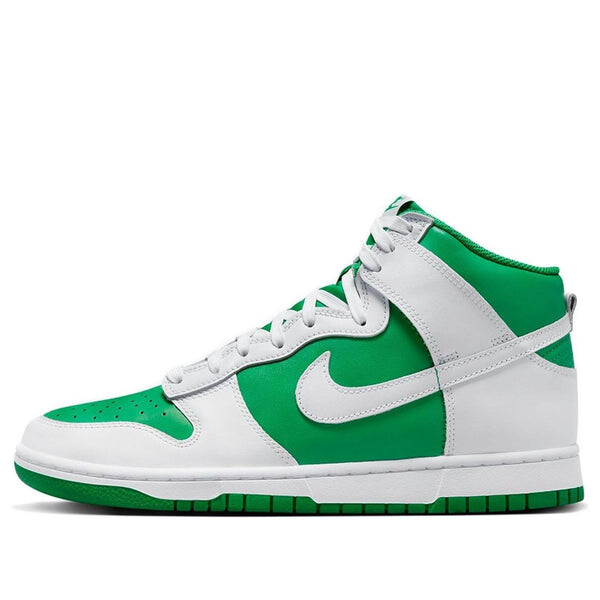 

Кроссовки dunk high ' pine green white' Nike, зеленый