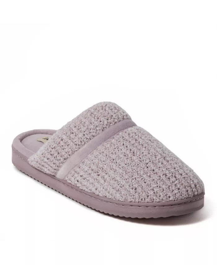 Женские тапочки-шлепанцы Serena Marled Chenille Dearfoams, фиолетовый