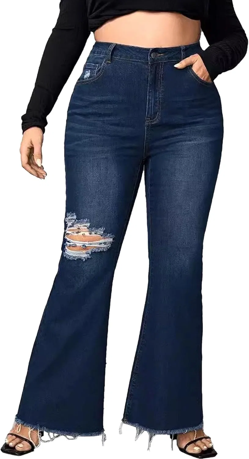 Джинсы клеш Navy Ripped