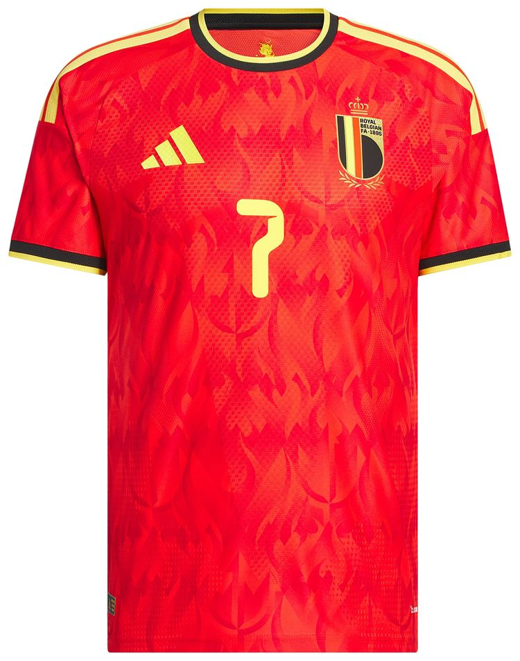 

Футболка Adidas Belgium 26 Home De Bruyne Authentic Jersey, красный