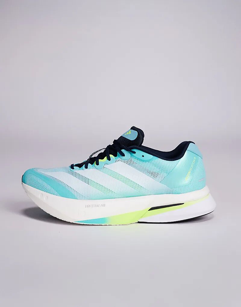 Кроссовки Adidas Running Adizero Boston 13 в сине-белом цвете — фото 2
