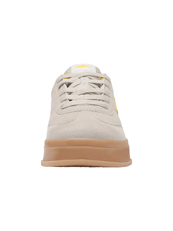 Кроссовки на шнуровке K-GK Meenie Kangaroos, цвет creme/orange — фото 4