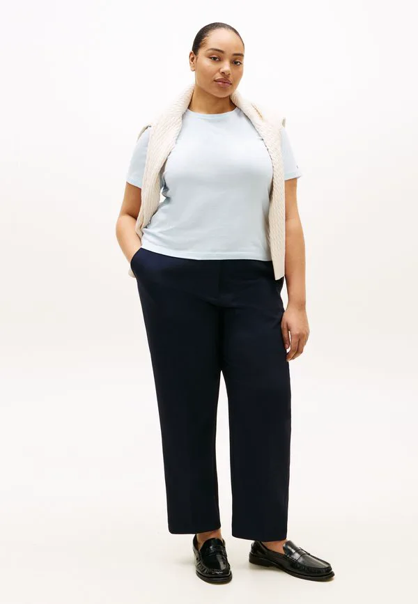 Футболка с круглым вырезом и логотипом curve Tommy Hilfiger Curve, Keepsake Blue — фото 2