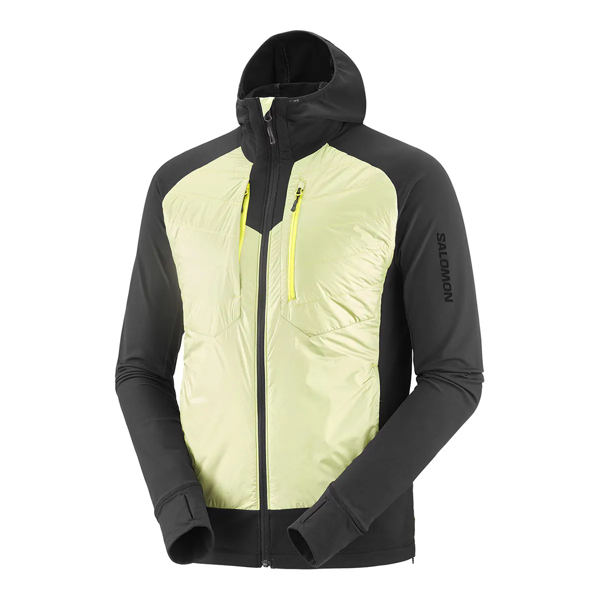 

Мужская утепленная куртка Salomon Elixir Hybrid HD Insul M, желтый/черный