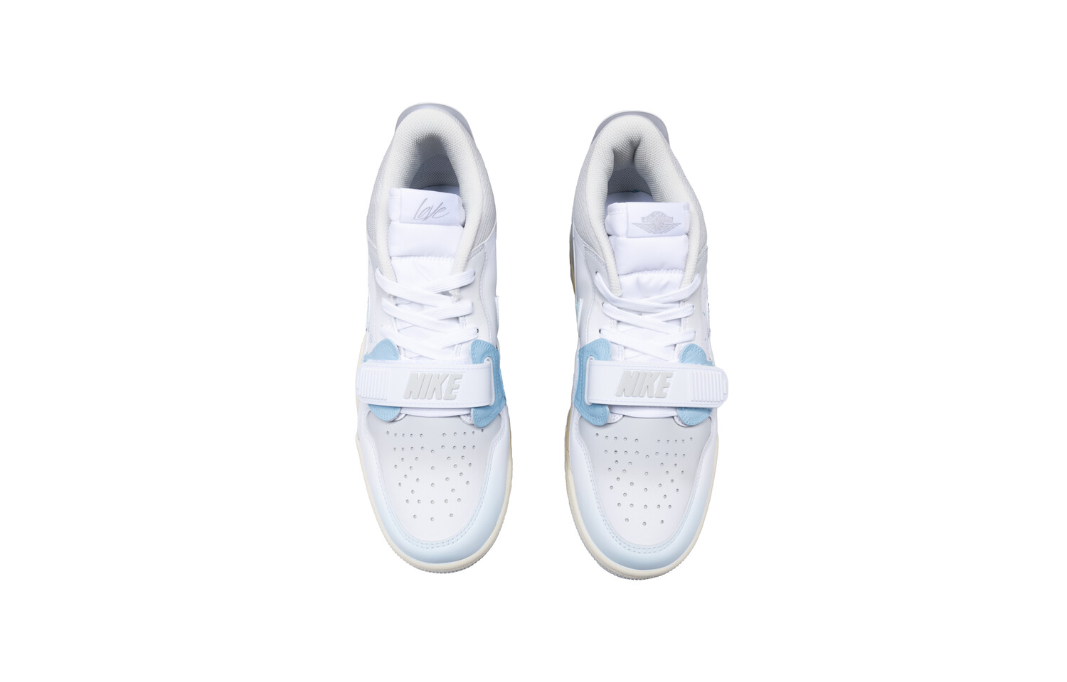 Кроссовки Jordan Legacy 312 Vintage Basketball Shoes Men Low-top White/blue/gray, светло-серый — фото 4