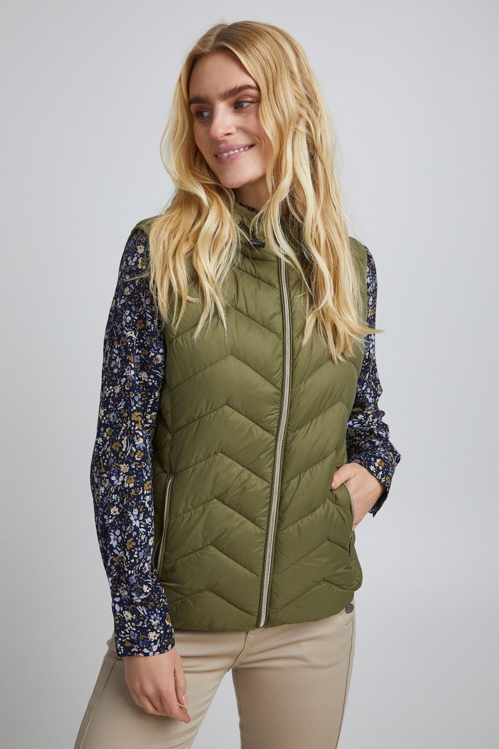 

Утепленный жилет Fransa FRBAPADDING 6 Waistcoat 20610133, зеленый