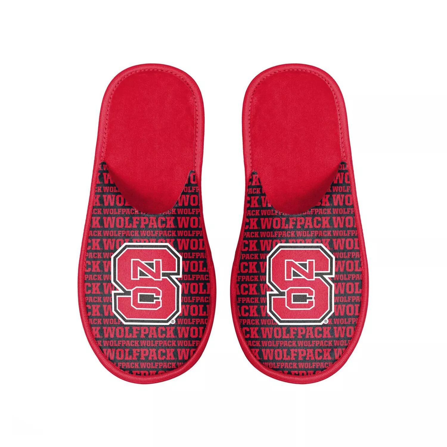 

Мужские шлепанцы с логотипом FOCO NC State Wolfpack Scuff