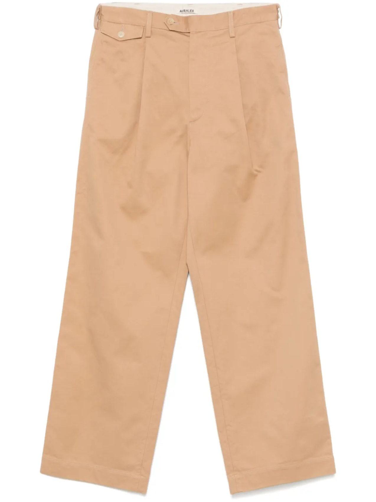

Auralee брюки чинос со складками, нейтральный