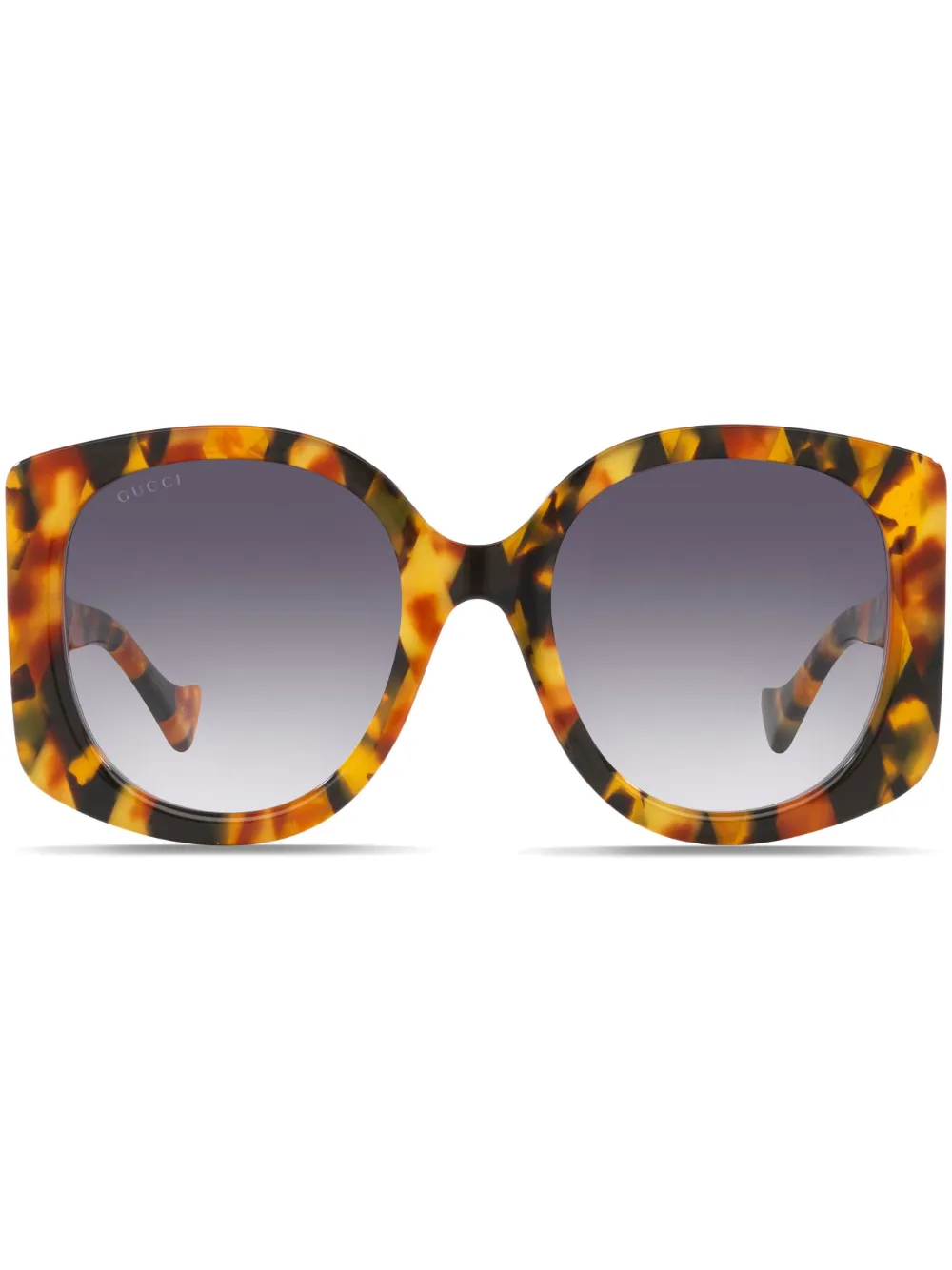 

Солнцезащитные очки в оправе черепаховой расцветки Gucci Eyewear, коричневый