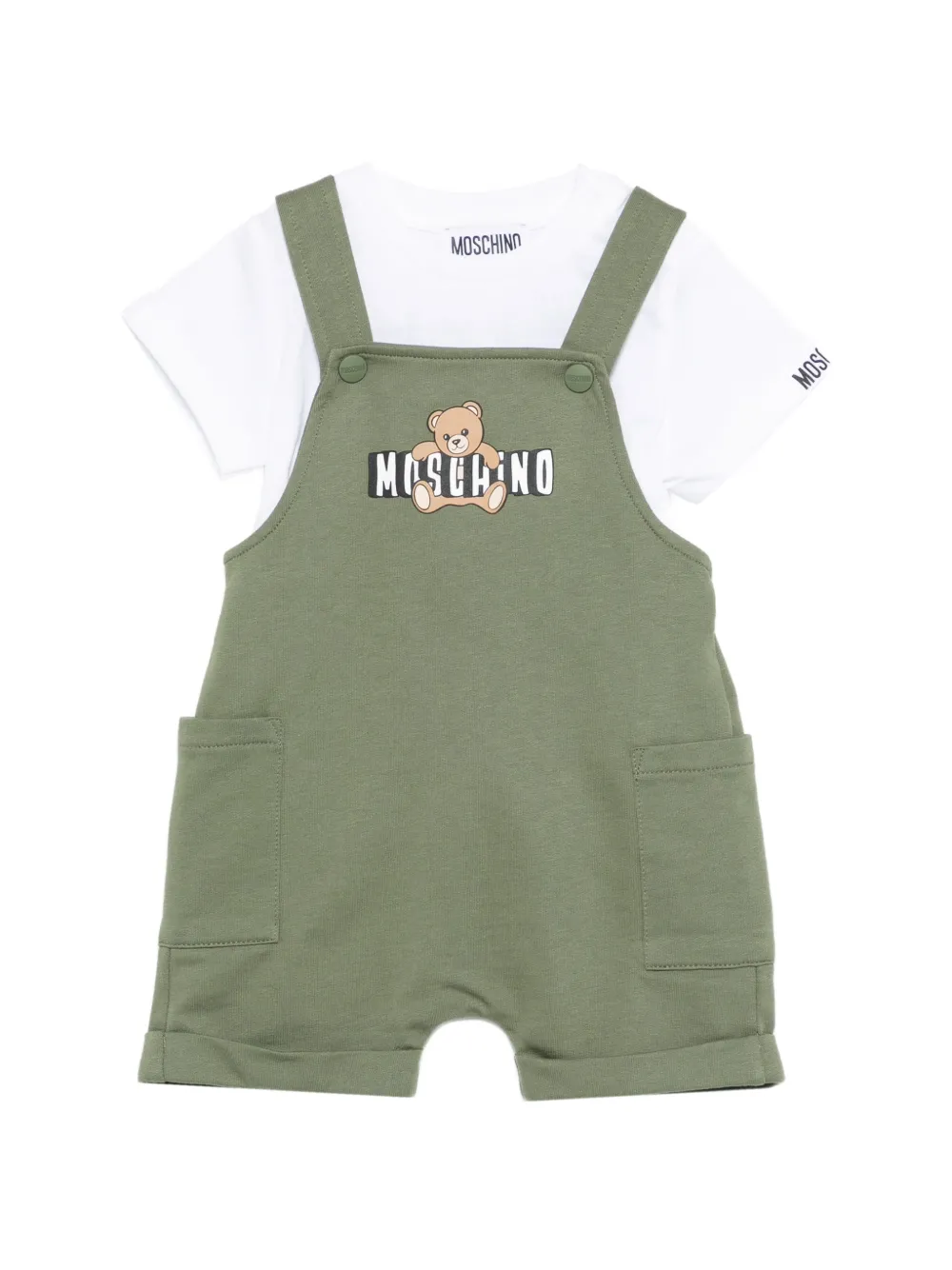 

Футболка с рукавами Moschino Kids, белый