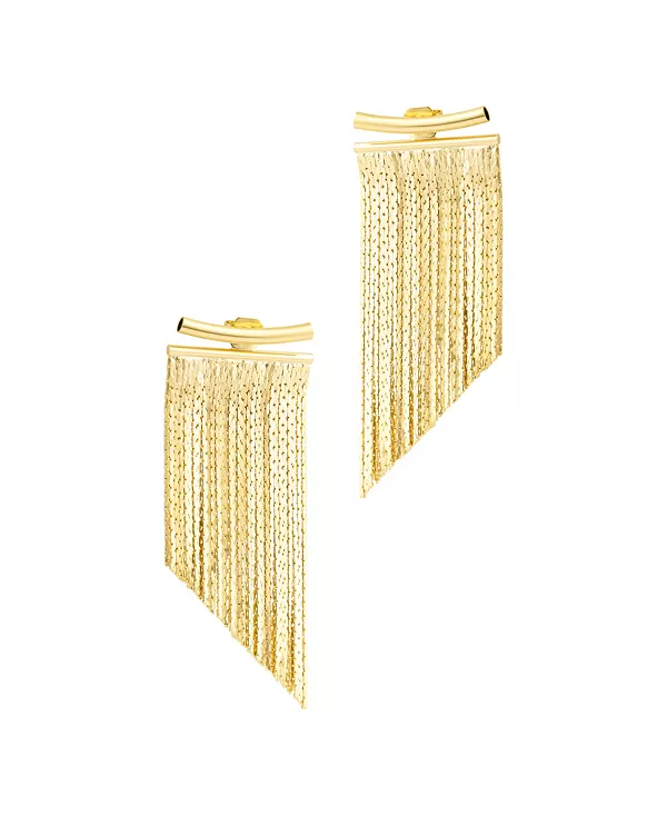 

Золотые серьги с бахромой Adornia, gold