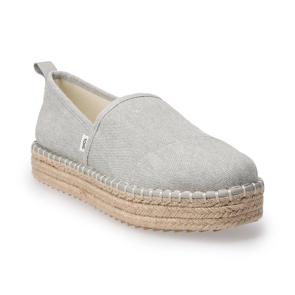 

TOMS Wren Женские эспадрильи на платформе, серый