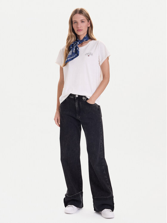 Футболка relaxed fit UW0UW04525 Tommy Hilfiger, бежевый — фото 2