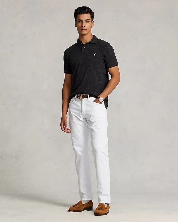 Классическая сетчатая рубашка-поло Polo Ralph Lauren, черный — фото 2