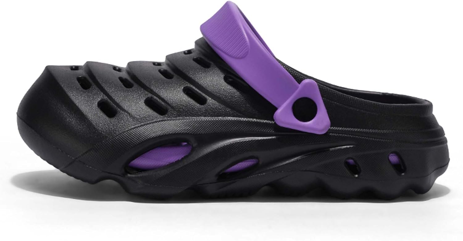 

Мужские садовые сабо из премиального EVA-материала, толстая подошва, противоскользящие и прочные, стильный дизайн, сандалии и тапочки с спортивной подошвой, подходят для повседневного использования Generic, пурпурный