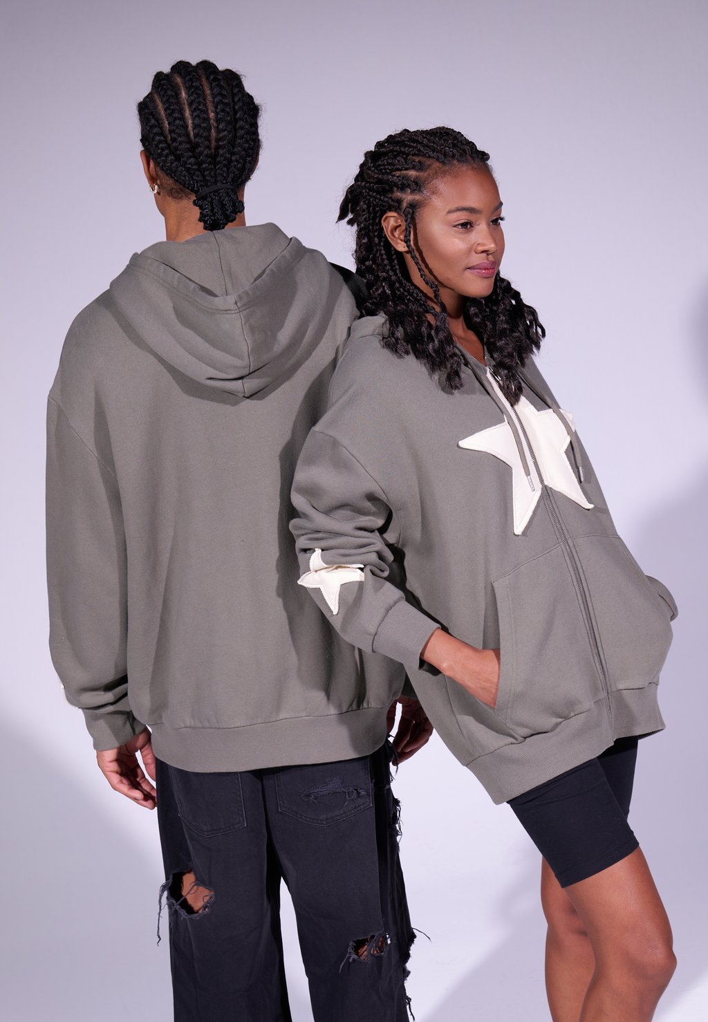 

Толстовка на молнии UNISEX YOURTURN, хаки